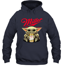 Baby Yoda Hugs Miller High Life Beer Star Wars Shirts Hoodie - PrimaryTee