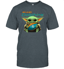 Baby Yoda Loves The Miami Dolphins Star Wars NFL Shirts Men's T-Shirt - PrimaryTee