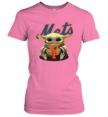 Baby Yoda Hugs The New York Mets Shirts Women's T-Shirt - PrimaryTee