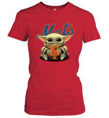 Baby Yoda Hugs The New York Mets Shirts Women's T-Shirt - PrimaryTee