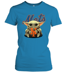 Baby Yoda Hugs The New York Mets Shirts Women's T-Shirt - PrimaryTee