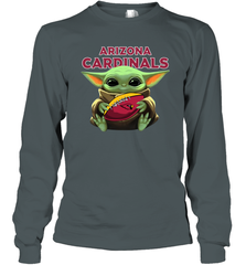 Baby Yoda Loves The Arizona Cardinals Star Wars NFL Shirts Long Sleeve T-Shirt - PrimaryTee