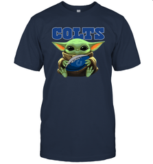 Baby Yoda Loves The Indianapolis Colts Star Wars NFL Shirts Men's T-Shirt - PrimaryTee