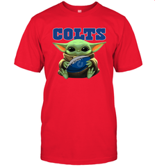 Baby Yoda Loves The Indianapolis Colts Star Wars NFL Shirts Men's T-Shirt - PrimaryTee