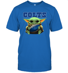 Baby Yoda Loves The Indianapolis Colts Star Wars NFL Shirts Men's T-Shirt - PrimaryTee