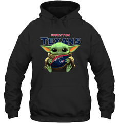 Baby Yoda Loves The Houston Texans Star Wars NFL Shirts Hoodie - PrimaryTee