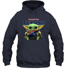 Baby Yoda Loves The Houston Texans Star Wars NFL Shirts Hoodie - PrimaryTee