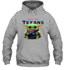 Baby Yoda Loves The Houston Texans Star Wars NFL Shirts Hoodie - PrimaryTee