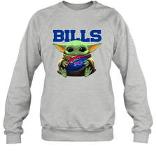 Baby Yoda Loves The Buffalo Bills Star Wars NFL Shirts Sweatshirt - PrimaryTee