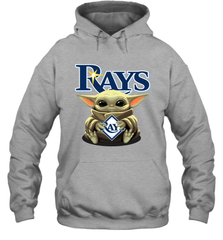 Baby Yoda Hugs The Tampa Bay Rays Shirts Hoodie - PrimaryTee