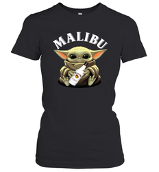 Baby Yoda Hugs Malibu Bottle Star Wars Shirts Women's T-Shirt - PrimaryTee
