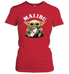 Baby Yoda Hugs Malibu Bottle Star Wars Shirts Women's T-Shirt - PrimaryTee