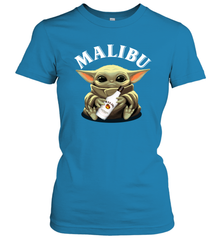 Baby Yoda Hugs Malibu Bottle Star Wars Shirts Women's T-Shirt - PrimaryTee