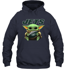 Baby Yoda Loves The New York Jets Star Wars NFL Shirts Hoodie - PrimaryTee