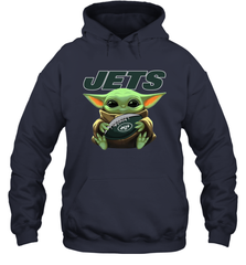 Baby Yoda Loves The New York Jets Star Wars NFL Shirts Hoodie - PrimaryTee
