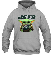 Baby Yoda Loves The New York Jets Star Wars NFL Shirts Hoodie - PrimaryTee