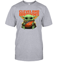 Baby Yoda Loves The Cleveland Browns Star Wars NFL Shirts Men's T-Shirt - PrimaryTee