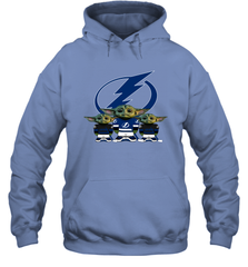 Tampa Bay Lightning Star Wars Logo Baby Yoda Hoodie - PrimaryTee
