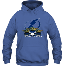 Tampa Bay Lightning Star Wars Logo Baby Yoda Hoodie - PrimaryTee