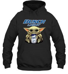 Baby Yoda Hugs Busch Light Beer Star Wars Shirts Hoodie - PrimaryTee