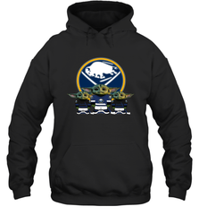 Buffalo Sabres Star Wars Logo Baby Yoda Hoodie - PrimaryTee