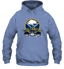 Buffalo Sabres Star Wars Logo Baby Yoda Hoodie - PrimaryTee