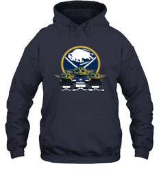 Buffalo Sabres Star Wars Logo Baby Yoda Hoodie - PrimaryTee