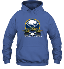 Buffalo Sabres Star Wars Logo Baby Yoda Hoodie - PrimaryTee