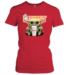 Baby Yoda Hugs Dunkin' Donuts Cup Star Wars Shirts Women's T-Shirt - PrimaryTee