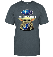 Baby Yoda Hugs The Subaru Car Logo Star Wars Shirts Men's T-Shirt - PrimaryTee