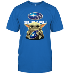 Baby Yoda Hugs The Subaru Car Logo Star Wars Shirts Men's T-Shirt - PrimaryTee