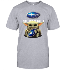 Baby Yoda Hugs The Subaru Car Logo Star Wars Shirts Men's T-Shirt - PrimaryTee
