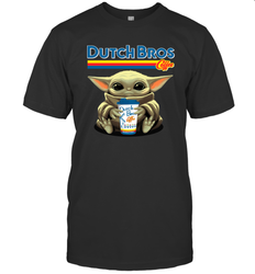 Baby Yoda Hugs Dutch Bros Men's T-Shirt - PrimaryTee