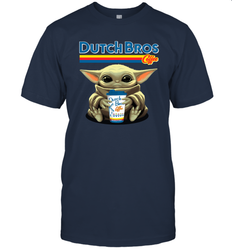 Baby Yoda Hugs Dutch Bros Men's T-Shirt - PrimaryTee