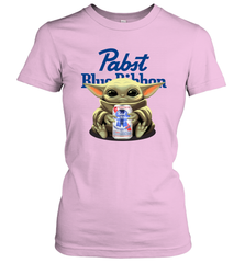 Baby Yoda Hugs Pabst Blue Ribbon Beer Can Star Wars Shirts Women's T-Shirt - PrimaryTee