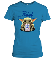 Baby Yoda Hugs Pabst Blue Ribbon Beer Can Star Wars Shirts Women's T-Shirt - PrimaryTee