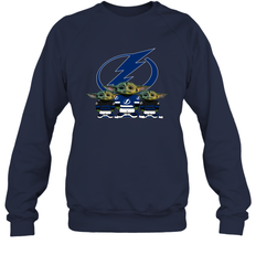 Tampa Bay Lightning Star Wars Logo Baby Yoda Sweatshirt - PrimaryTee
