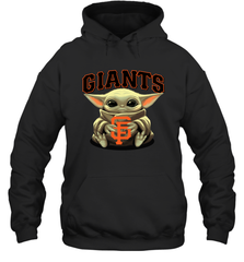 Baby Yoda Hugs The San Francisco Giants Shirts Hoodie - PrimaryTee