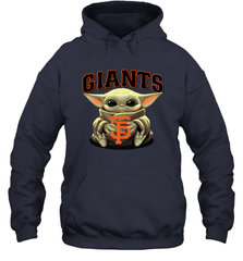 Baby Yoda Hugs The San Francisco Giants Shirts Hoodie - PrimaryTee