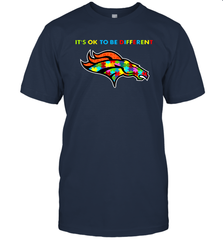 It's Ok To Be Different Denver Broncos Autism Shirt Men's T-Shirt - PrimaryTee