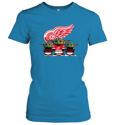 Detroit Red Wings Star Wars Logo Baby Yoda Women's T-Shirt - PrimaryTee