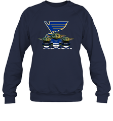 St Louis Blues Star Wars Logo Baby Yoda Sweatshirt - PrimaryTee
