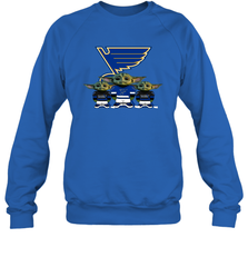 St Louis Blues Star Wars Logo Baby Yoda Sweatshirt - PrimaryTee