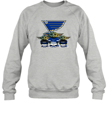 St Louis Blues Star Wars Logo Baby Yoda Sweatshirt - PrimaryTee