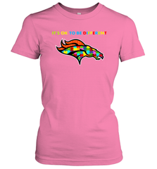 It's Ok To Be Different Denver Broncos Autism Shirt Women's T-Shirt - PrimaryTee