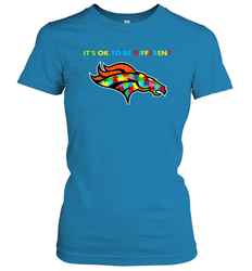 It's Ok To Be Different Denver Broncos Autism Shirt Women's T-Shirt - PrimaryTee