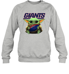 Baby Yoda Loves The New York Giants Star Wars NFL Shirts Sweatshirt - PrimaryTee