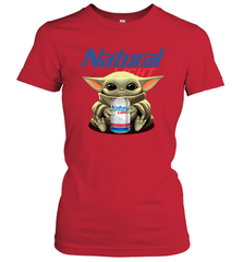 Baby Yoda Hugs Natural Light Beer Star Wars Shirts Women's T-Shirt - PrimaryTee