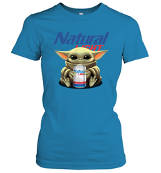 Baby Yoda Hugs Natural Light Beer Star Wars Shirts Women's T-Shirt - PrimaryTee