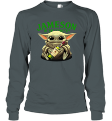 Baby Yoda Hugs Jameson Irish Whiskey Star Wars Shirts Long Sleeve T-Shirt - PrimaryTee